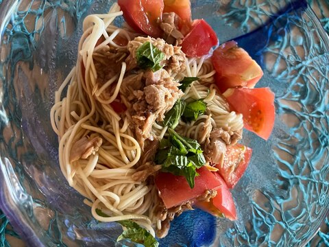 食欲のない暑い日に！ツナトマトそうめん